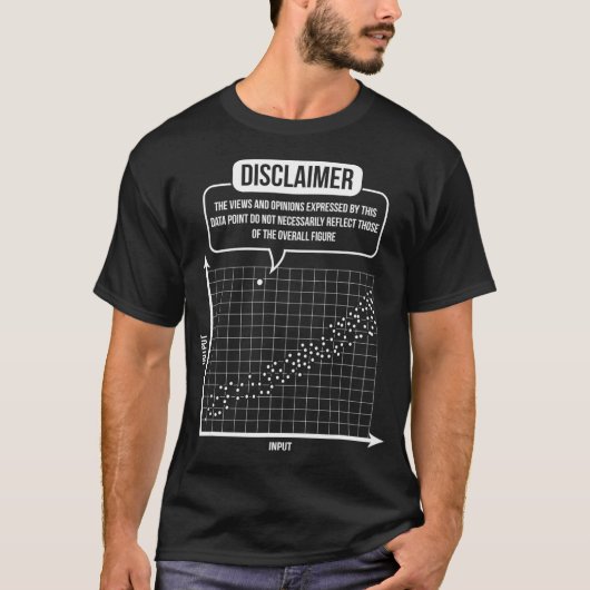 T-shirt Statistiques Analytique Stochastic Scatter Plots S (Devant)