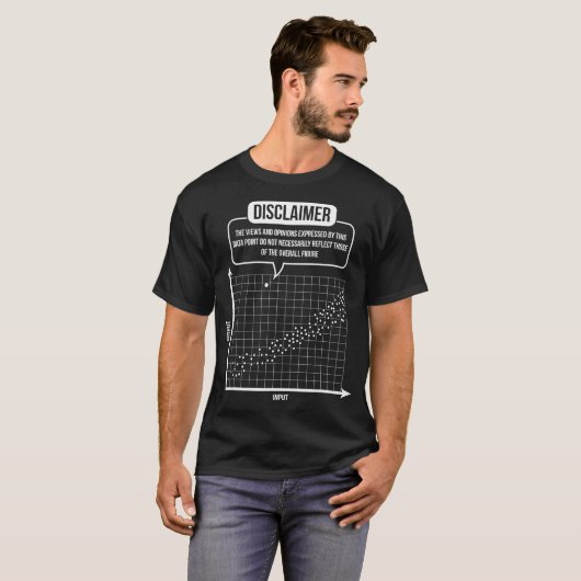 T-shirt Statistiques Analytique Stochastic Scatter Plots S (Devant entier)
