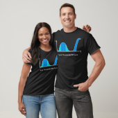 T-shirt Statistiques Distribution normale Bell Courbe Math (Unisexe)