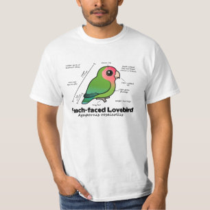 T-shirt statistiques Pêche-faites face de perruche