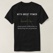 T-shirt Statistiques plaisanter pour maths nerd Factoring  (Design devant)