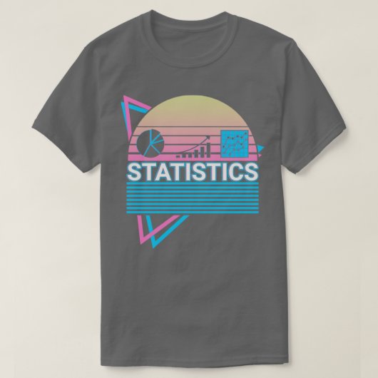 T-shirt Statistiques Rétro (Design devant)