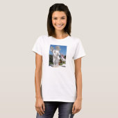 T-shirt Statue Ange En Jaune (Devant entier)
