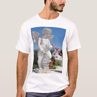T-shirt Statue Ange En Vert Moss