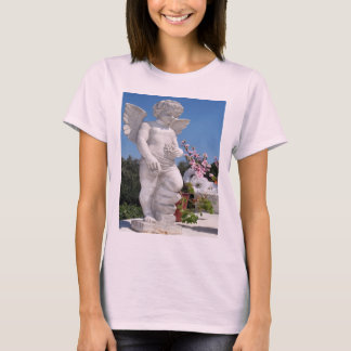 T-shirt Statue Angel En Rose