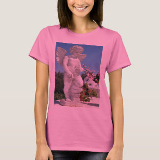 T-shirt Statue Angel En Rose