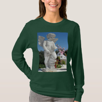 T-shirt Statue Angel En Vert Armée