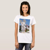 T-shirt Statue Angel En Vert Lime (Devant entier)