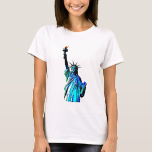 T-shirt Statue bleue de Madame Liberty