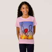 T-Shirt statue d'amour (Devant entier)