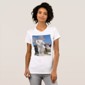 T-shirt Statue d'ange dans le blanc (Devant entier)