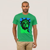 T-shirt Statue d'art de bruit de la liberté (Devant entier)