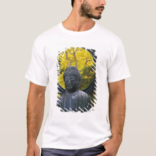 T-shirt Statue de Bouddha dans les jardins japonais Golden