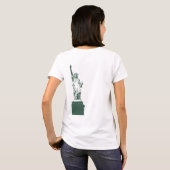 T-shirt Statue de chemise de New York des femmes de (Dos entier)
