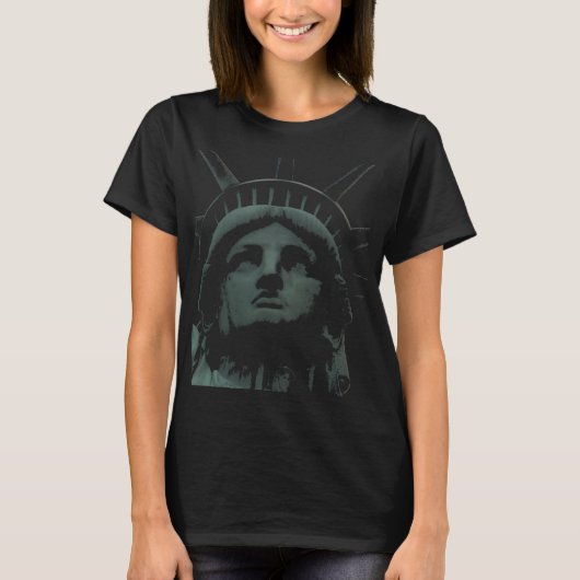 T-shirt Statue de chemise de New York des femmes de (Devant)