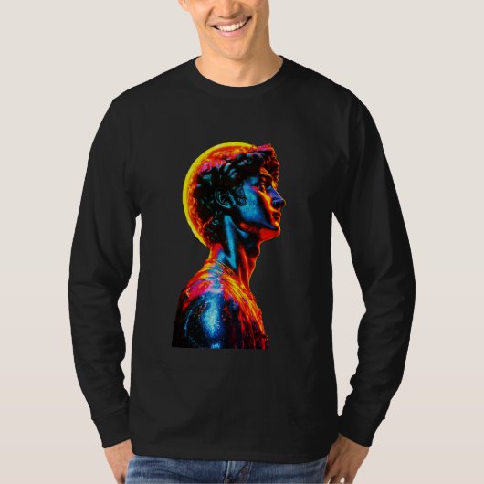 T-shirt Statue de David néon (Devant)