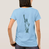 T-shirt Statue de débardeur de New York des femmes de (Dos)