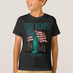 T-shirt Statue de la Liberté 250 ans 250e anniversaire Fem
