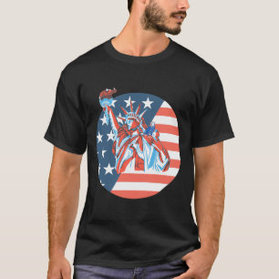 T-shirt Statue de la Liberté 4 juillet Jour de l'indépenda
