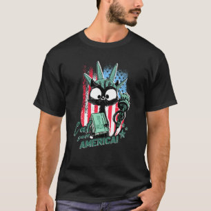 T-shirt Statue de la Liberté Chat Liberkitty 4 juillet Cha