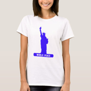 T-shirt Statue de la Liberté de la paix mondiale