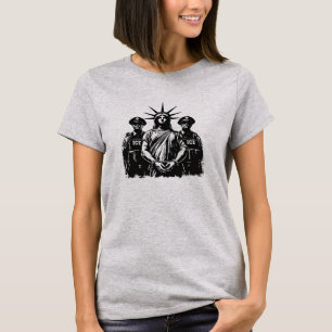 T-shirt Statue de la Liberté menottée - Abolir ICE