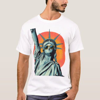 T-shirt Statue de la Liberté Pop Art