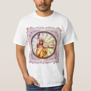T-shirt Statue de la Liberté rouge