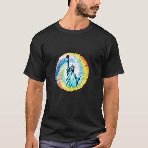 T-shirt Statue de la Liberté Tie Dye Femmes Hommes Enfants