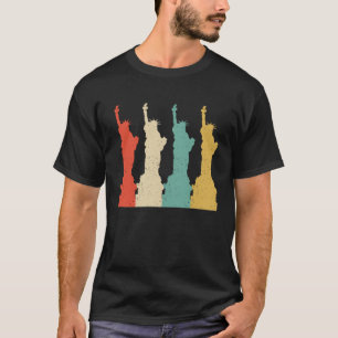 T-shirt Statue de la Liberté Vintage Rétro New York NY Tou