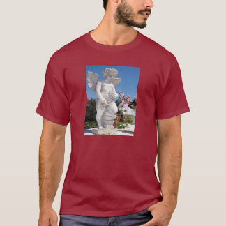 T-shirt Statue De L'Ange À Maroon