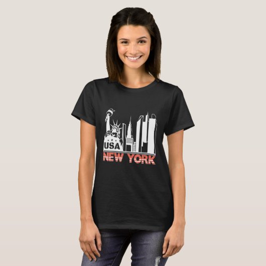 T-shirt Statue de Liberty Buildin (Devant entier)