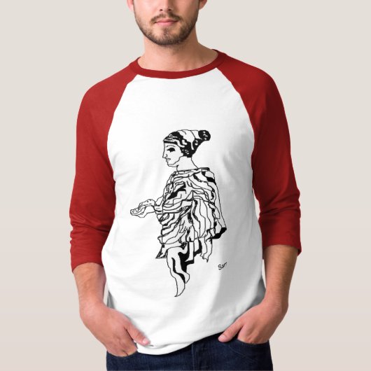 T-Shirt : Statue de sculpture grecque antique (Devant)