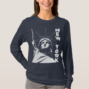 T-shirt Statue de souvenir de chemise des dames NY de