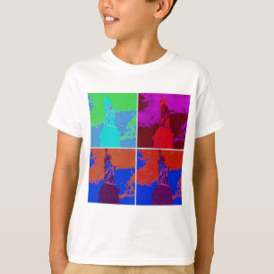 T-shirt Statue de style pop art de la liberté