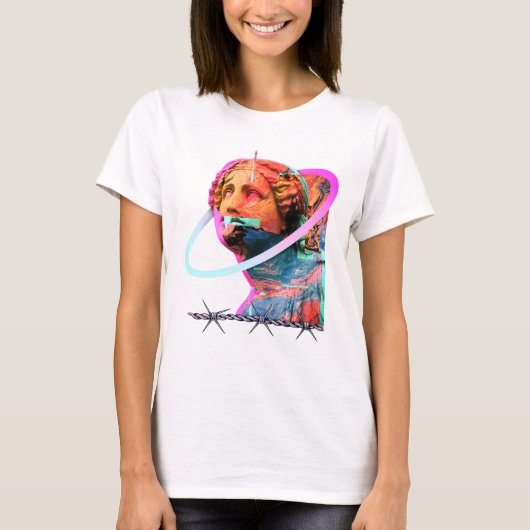 T-shirt Statue de tête esthétique (Devant)