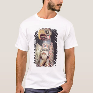 T-shirt Statue de "Thunderbird" de Haida (bois peint)