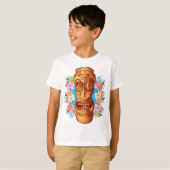 T-shirt Statue de Tiki (Devant entier)