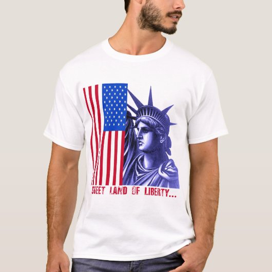 T-shirt Statue des produits de liberté (Devant)
