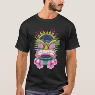 T-shirt Statue du Parti Polynésien Luau Totem Masque Tiki 