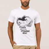 T-shirt Statue en marbre ciselée Abs (Devant)