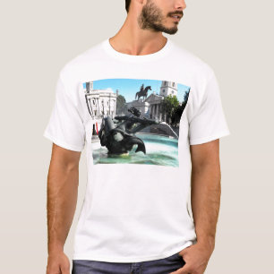 T-shirt Statue et fontaine en Trafalgar Carré