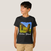 T-shirt Statue Moai Île de Pâques (Devant entier)