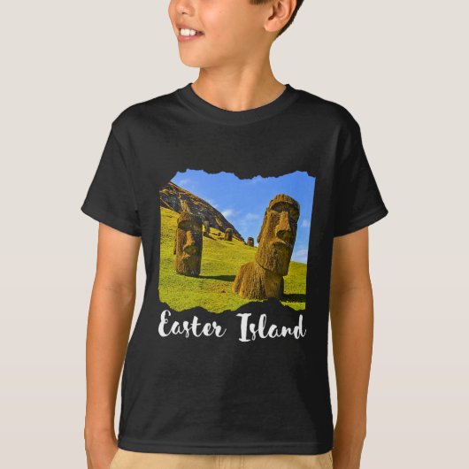 T-shirt Statue Moai Île de Pâques (Devant)