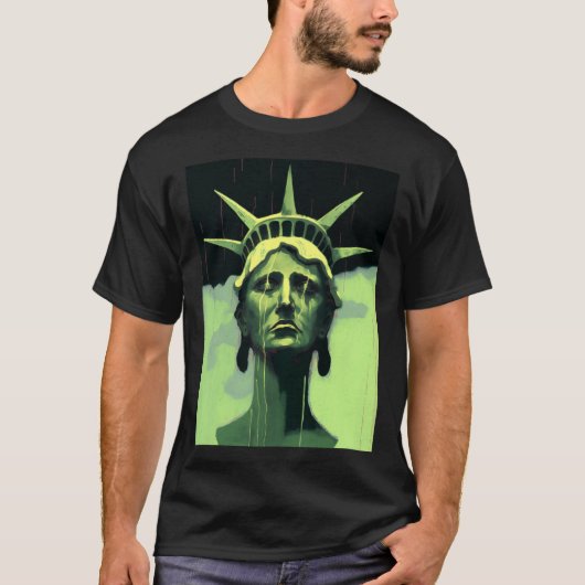 T-shirt Statue Of Liberty Artistic Rendering Lady Libert (Devant)