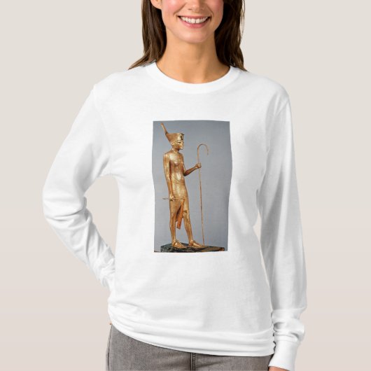 T-shirt Statuette de roi utilisant la couronne rouge de (Devant)