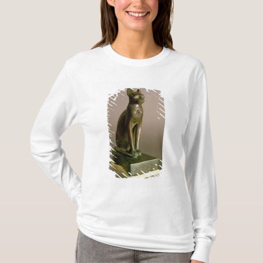 T-shirt Statuette d'un chat représentant la déesse Bastet (Devant)