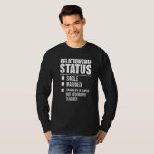 T-shirt Statut de la relation Pris Hot Geography Enseignan (Devant entier)