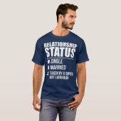 T-shirt Statut de la relation prise Super Hot Librarian (Devant entier)