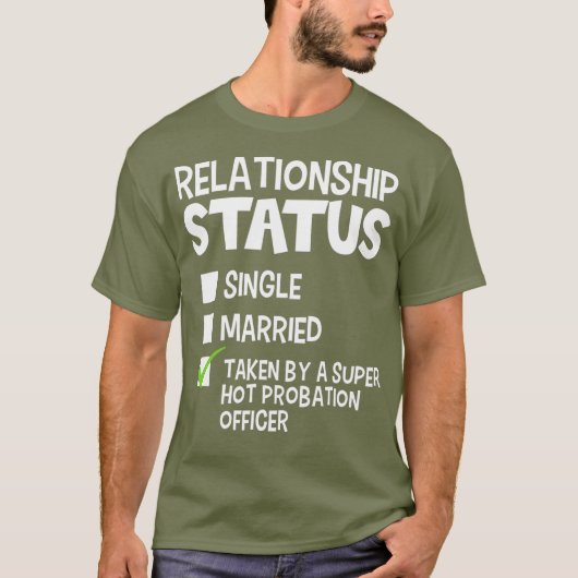 T-shirt Statut de l'agent de probation de don de son et de (Devant)